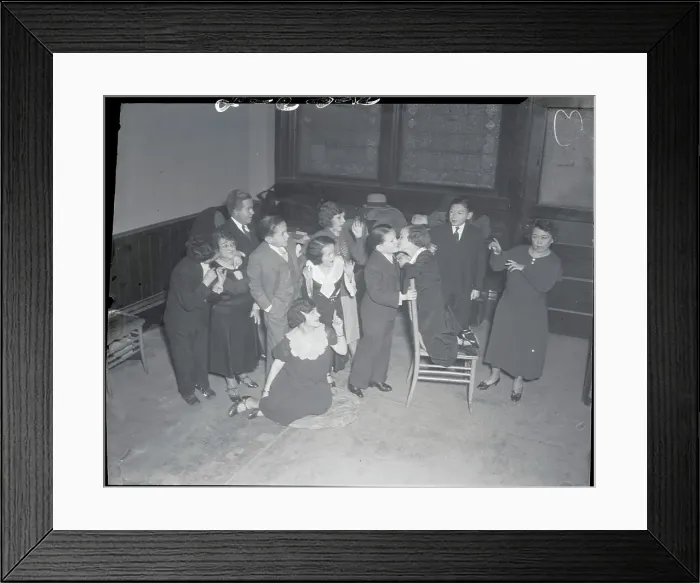 Framed Print : Midgets Rehearsing for Play Framed Print : Midgets Rehearsing for Play