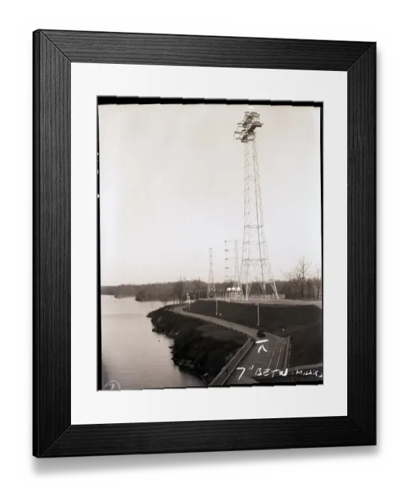 Framed Print : High Tension Electricity Line