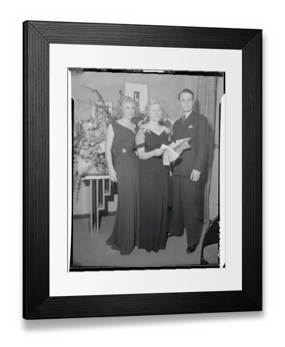 Framed Print : Portrait of Ginger Rogers, Lela Rogers and Lew Ayres Framed Print : Portrait of Ginger Rogers, Lela Rogers and Lew Ayres