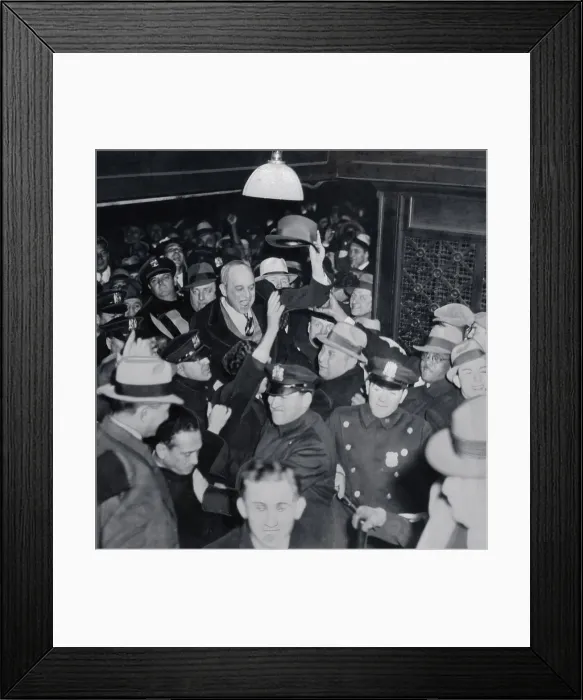 Framed Print : Samuel Leibowitz Getting Police Escort Framed Print : Samuel Leibowitz Getting Police Escort