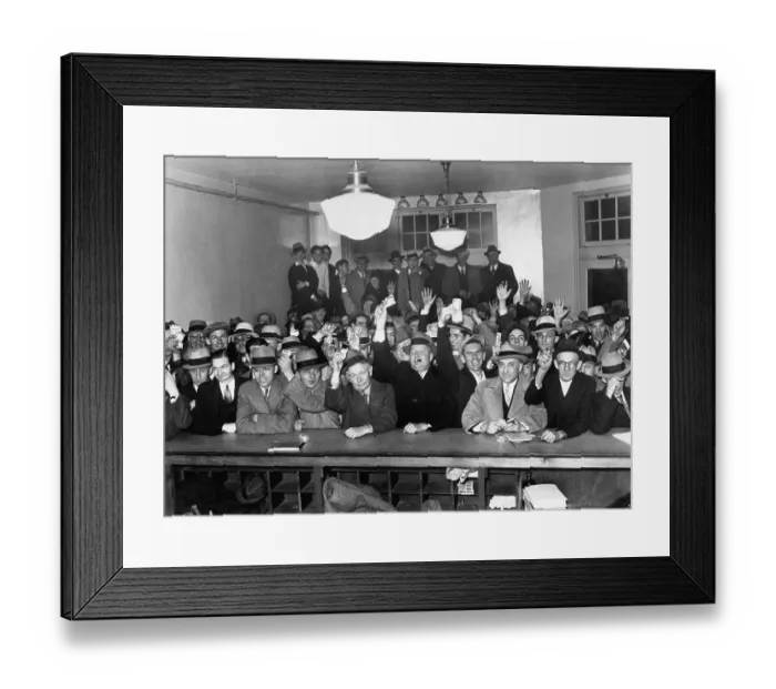Framed Print : Men Buying Alcohol in Another State Framed Print : Men Buying Alcohol in Another State