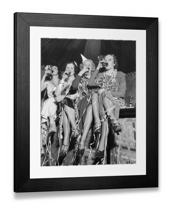 Framed Print : Young Women Celebrating End of Prohibition