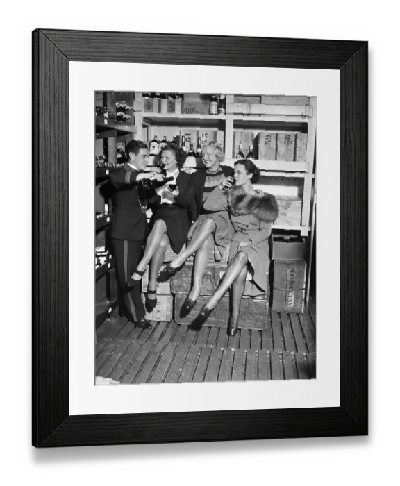 Framed Print : Showgirls Drinking Wine Framed Print : Showgirls Drinking Wine