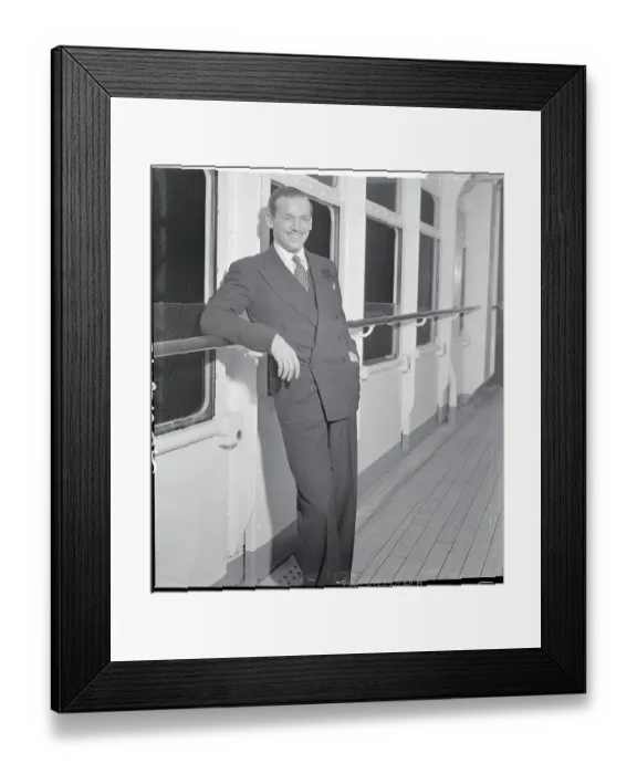 Framed Print : Douglas Fairbanks Jr. Posing for Camera Framed Print : Douglas Fairbanks Jr. Posing for Camera