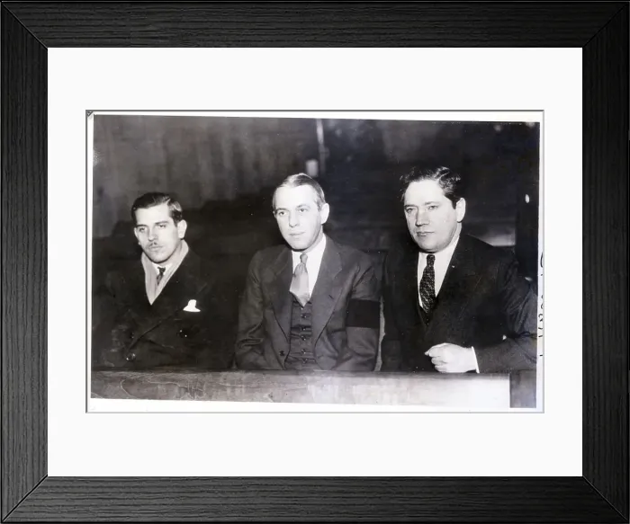 Framed Print : Haskell Bohn, William Hamm, and Jake Factor Framed Print : Haskell Bohn, William Hamm, and Jake Factor
