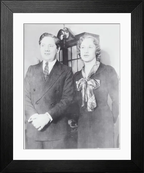Framed Print : Mobster John Factor with Wife Framed Print : Mobster John Factor with Wife