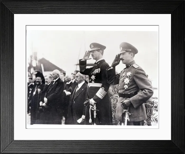 Framed Print : King Carol of Roumania with King Boris of Bulgaria Framed Print : King Carol of Roumania with King Boris of Bulgaria