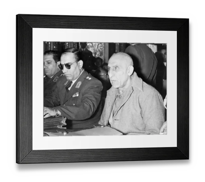 Framed Print : Iranian Defendant Mohammed Mossadegh During His Trial Framed Print : Iranian Defendant Mohammed Mossadegh During His Trial
