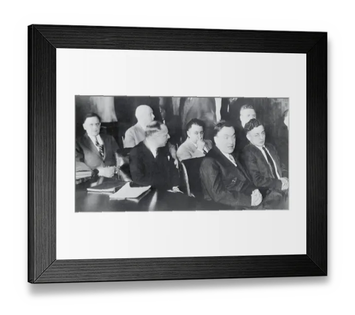 Framed Print : Prisoners Attending Their Trial