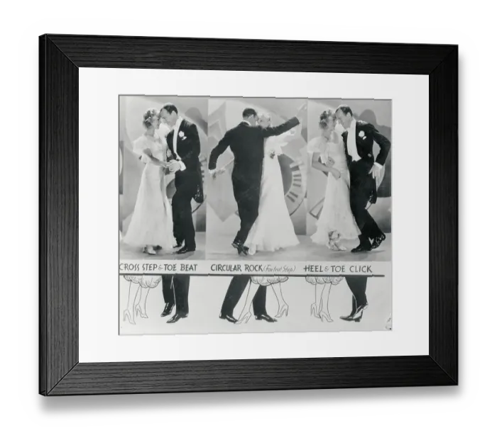 Framed Print : Diagram with Ginger Rogers and Fred Astaire Dancing Framed Print : Diagram with Ginger Rogers and Fred Astaire Dancing