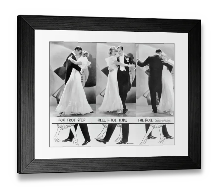 Framed Print : Ginger Rogers and Fred Astaire Dancing