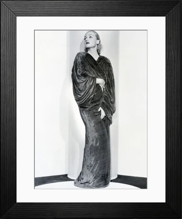 Framed Print : Caroel Lombard in Velour Robe
