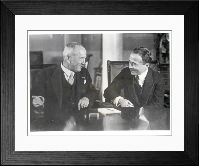 Framed Print : Dr. Edvard Benes and Engelbert Dollfuss Framed Print : Dr. Edvard Benes and Engelbert Dollfuss