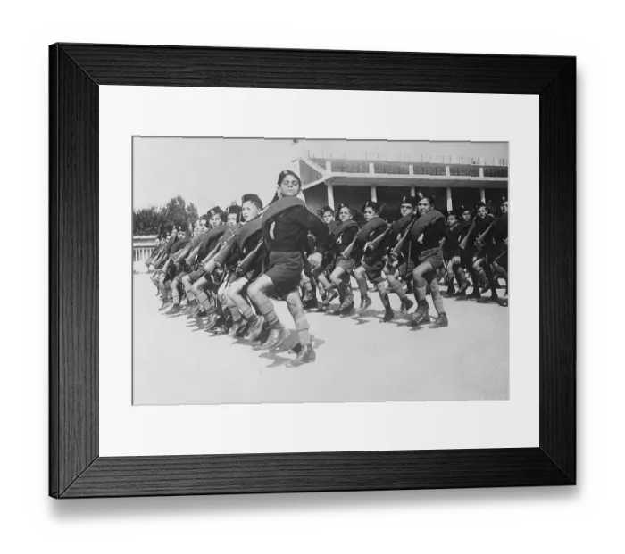 Framed Print : Italian Fascist Youth on Parade 1933 Framed Print : Italian Fascist Youth on Parade 1933