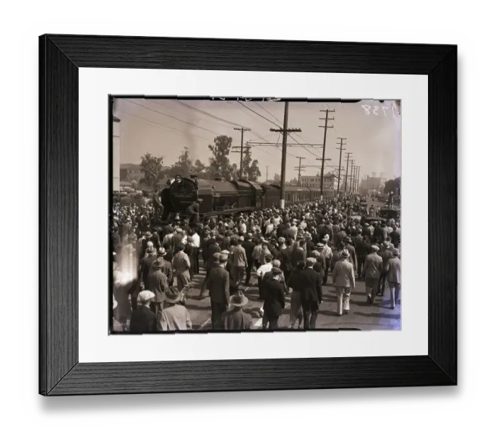 Framed Print : Royal Scot British Train Arrives in Los Angeles Framed Print : Royal Scot British Train Arrives in Los Angeles
