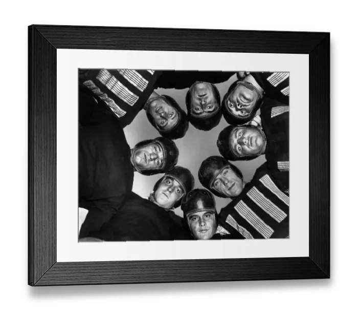 Framed Print : Fordham University's Football Boys in Huddle Framed Print : Fordham University's Football Boys in Huddle