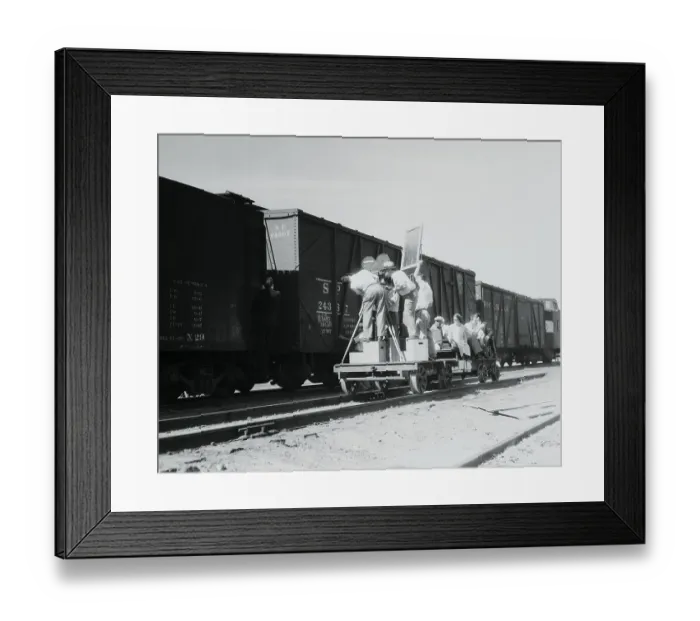 Framed Print : Movie Being Filmed