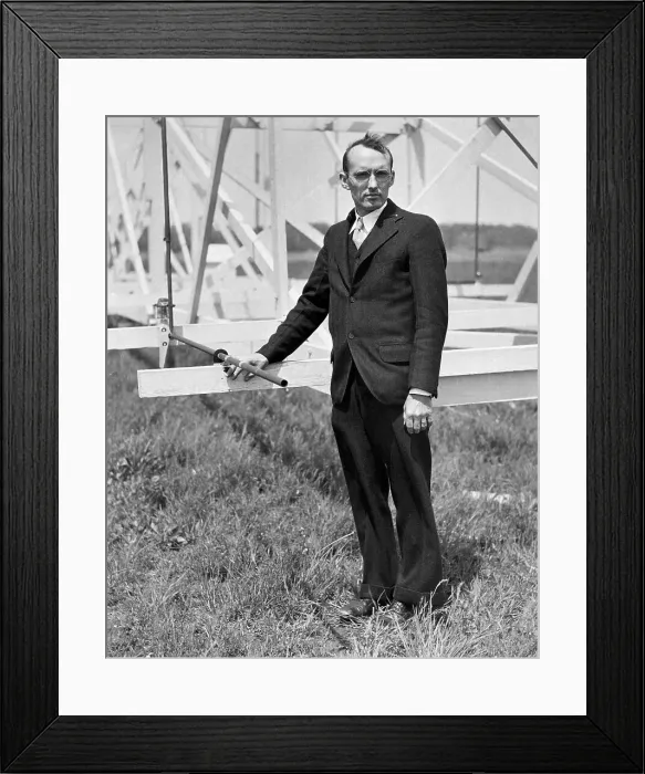 Framed Print : Karl G. Jansky Standing Beside an Antenna Framed Print : Karl G. Jansky Standing Beside an Antenna