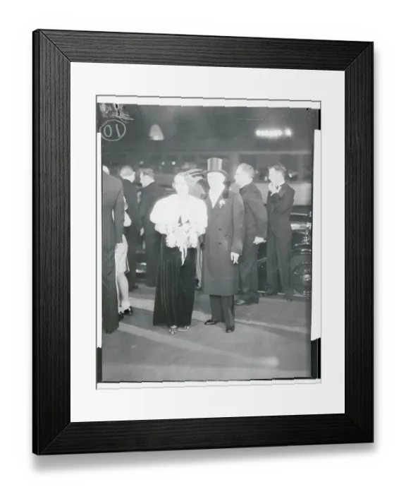 Framed Print : Daryl and Mrs. Zanuck in Formal Attire Framed Print : Daryl and Mrs. Zanuck in Formal Attire