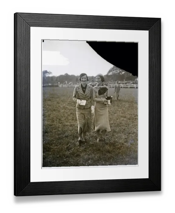 Framed Print : Socialites Strolling Across Field Framed Print : Socialites Strolling Across Field
