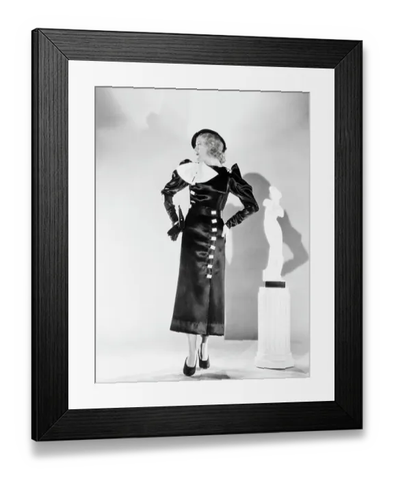 Framed Print : Ginger Rogers Wearing a Semi-Formal Frock Framed Print : Ginger Rogers Wearing a Semi-Formal Frock