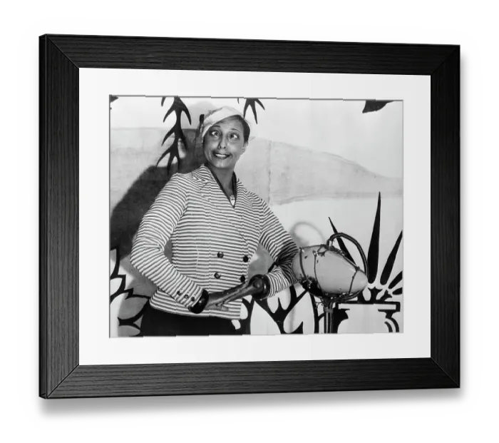 Framed Print : Josephine Baker Crossing Eyes During Rehearsal Framed Print : Josephine Baker Crossing Eyes During Rehearsal