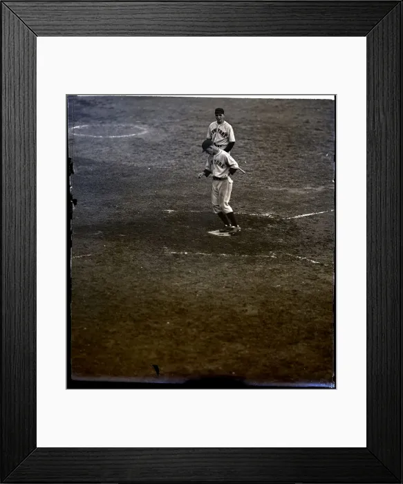Framed Print : Giants Player Standing On Base Framed Print : Giants Player Standing On Base