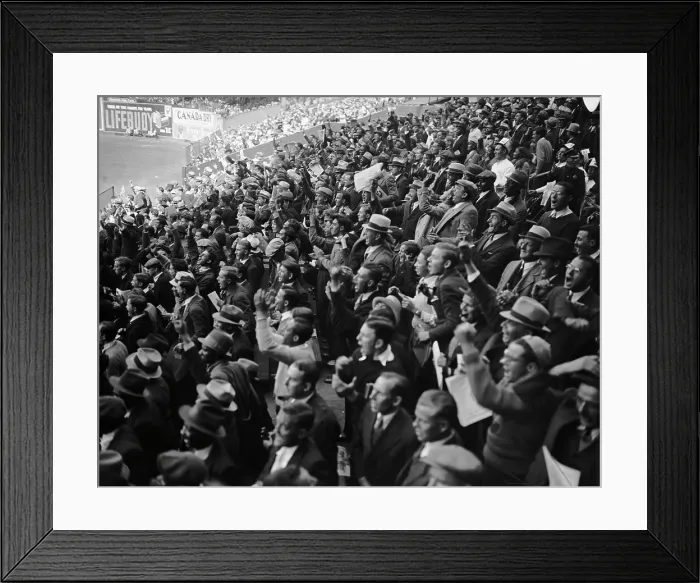 Framed Print : Crowd Cheering In Stands @ Polo Grounds Framed Print : Crowd Cheering In Stands @ Polo Grounds