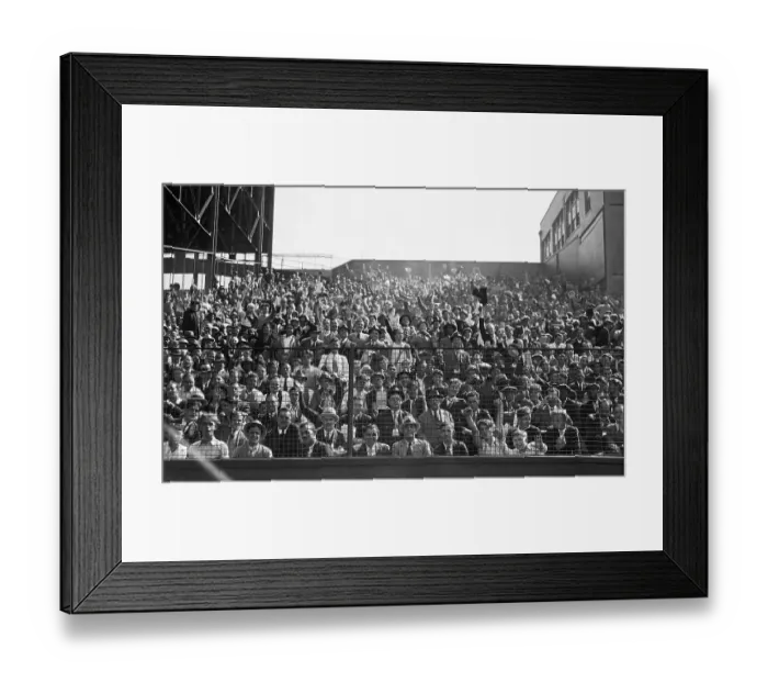 Framed Print : Fans In The Bleachers At Polo Grounds Framed Print : Fans In The Bleachers At Polo Grounds