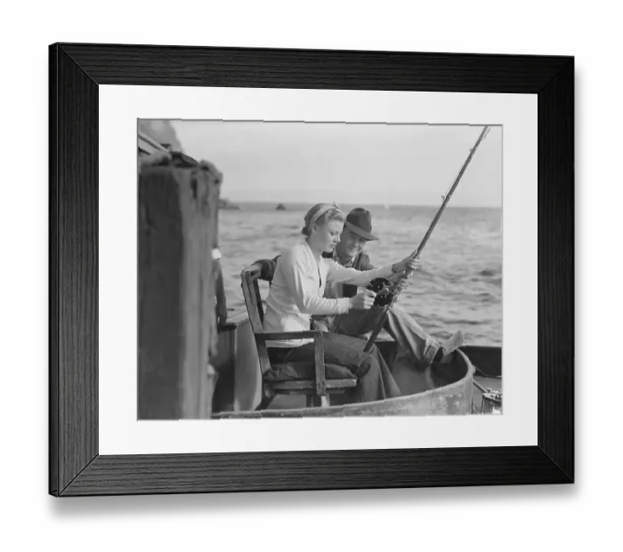 Framed Print : Ginger Rogers Fishing Framed Print : Ginger Rogers Fishing