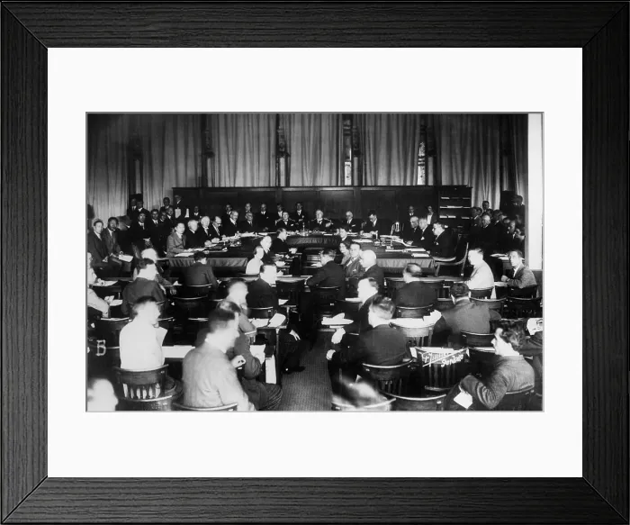 Framed Print : League of Nations in Session Framed Print : League of Nations in Session