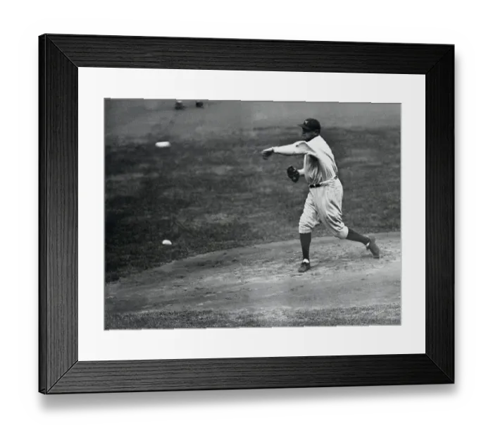 Framed Print : Babe Ruth Pitching During During Game Framed Print : Babe Ruth Pitching During During Game