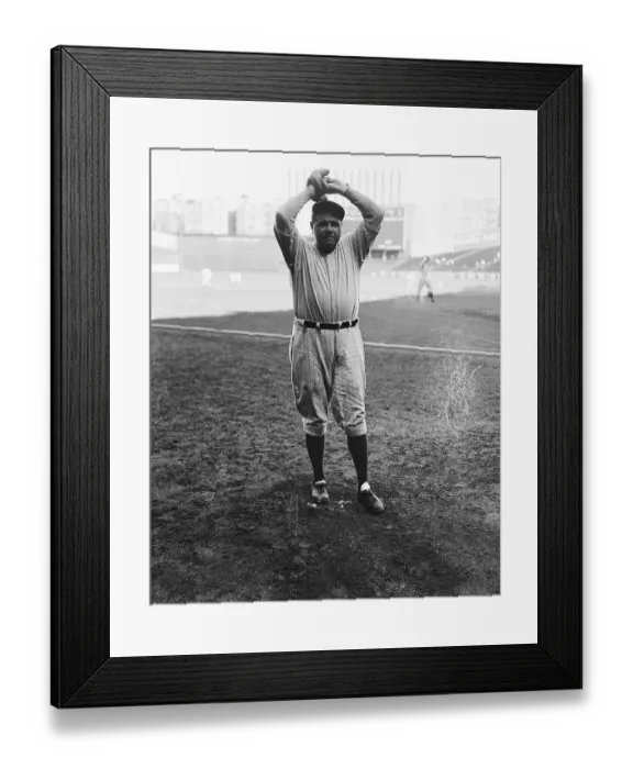 Framed Print : Babe Ruth in Pitching Stance Framed Print : Babe Ruth in Pitching Stance