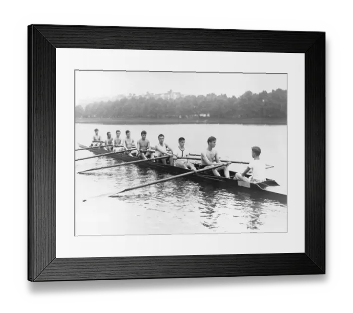 Framed Print : Franklin D. Roosevelt, Jr. on Crew Team Framed Print : Franklin D. Roosevelt, Jr. on Crew Team