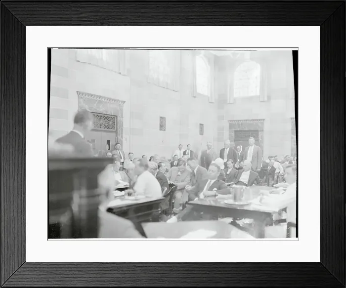 Framed Print : Defendant Talking to His Attorney Framed Print : Defendant Talking to His Attorney