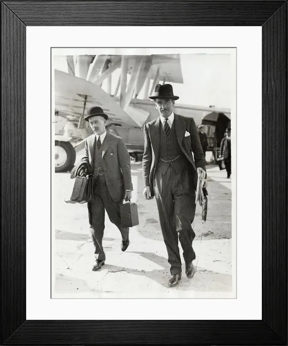 Framed Print : Anthony Eden Arriving at Croydon
