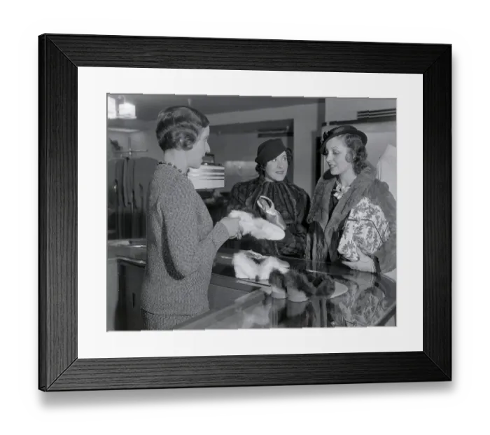 Framed Print : Gracie Allen and Frances Drake Shopping Framed Print : Gracie Allen and Frances Drake Shopping