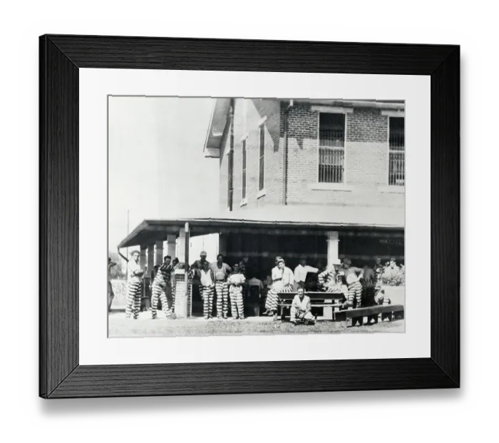 Framed Print : View of Convicts at Angola Prison Farm Framed Print : View of Convicts at Angola Prison Farm
