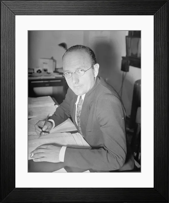Framed Print : Portrait of David E Lilenthal Framed Print : Portrait of David E Lilenthal