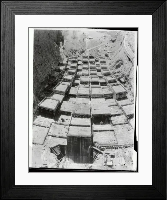 Framed Print : Boulder Dam Construction Framed Print : Boulder Dam Construction