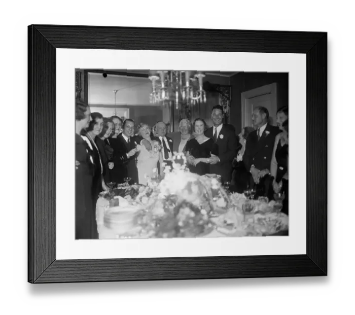 Framed Print : Lou Gehrig During his Wedding Reception Framed Print : Lou Gehrig During his Wedding Reception