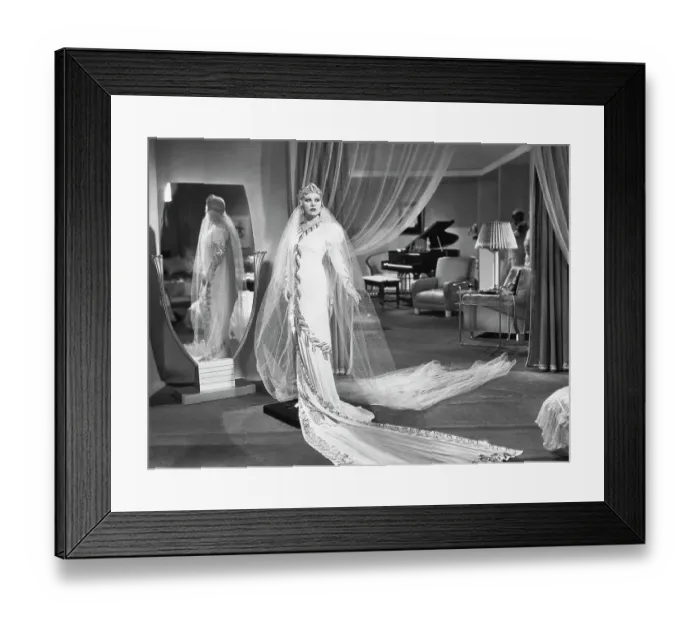 Framed Print : Mae West in Bridal Gown Framed Print : Mae West in Bridal Gown