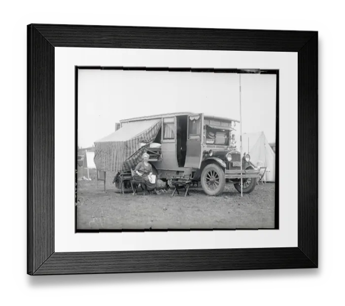 Framed Print : Owner of Caravan Mrs. J.H. Brown Framed Print : Owner of Caravan Mrs. J.H. Brown