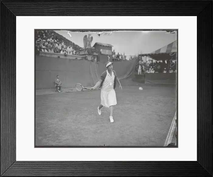 Framed Print : Helen Moody Wins to Enter Semi-Finals