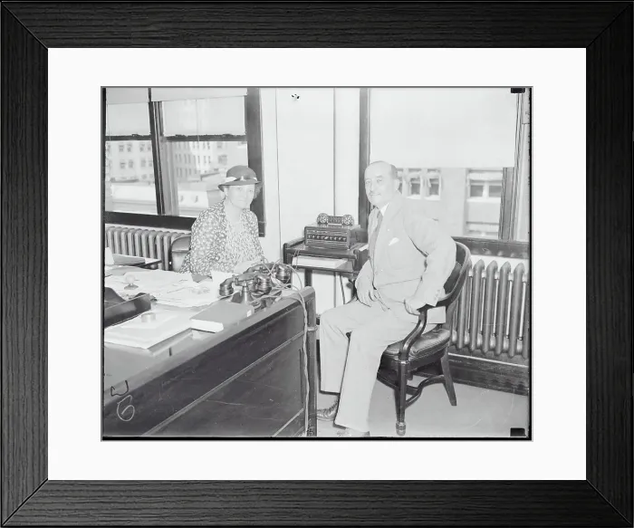 Framed Print : Frances Perkins with Edward F. McGrady Framed Print : Frances Perkins with Edward F. McGrady