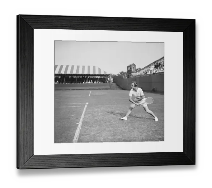 Framed Print : Helen Jacobs Playing in US Tennis Championships Framed Print : Helen Jacobs Playing in US Tennis Championships