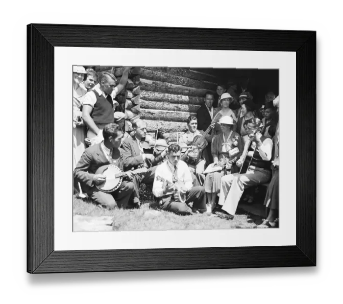 Framed Print : Eleanor Roosevelt Watches Banjo Players Framed Print : Eleanor Roosevelt Watches Banjo Players
