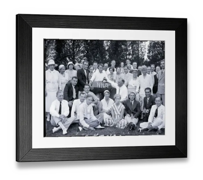 Framed Print : Franklin D. Roosevelt Cuts Watermelon