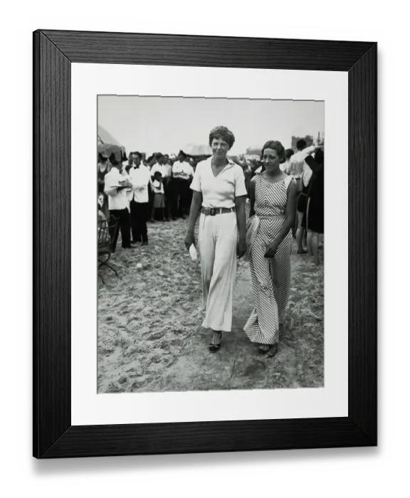 Framed Print : Amelia Earhart and Amy Mollison Framed Print : Amelia Earhart and Amy Mollison