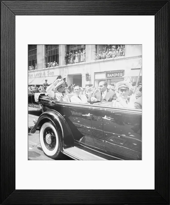 Framed Print : Italo Balbo and Others Receiving Welcome Framed Print : Italo Balbo and Others Receiving Welcome